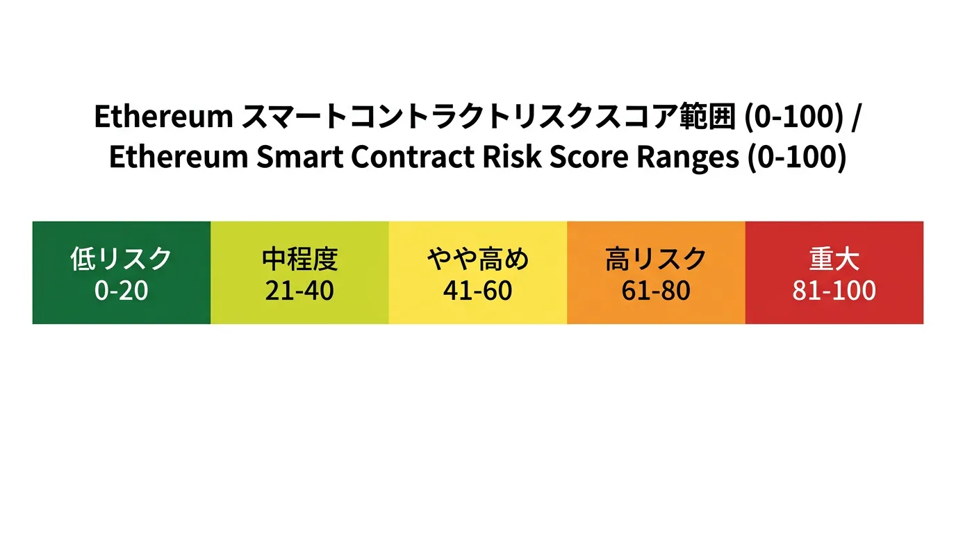 総合スコアとリスクティアの対応（目安）