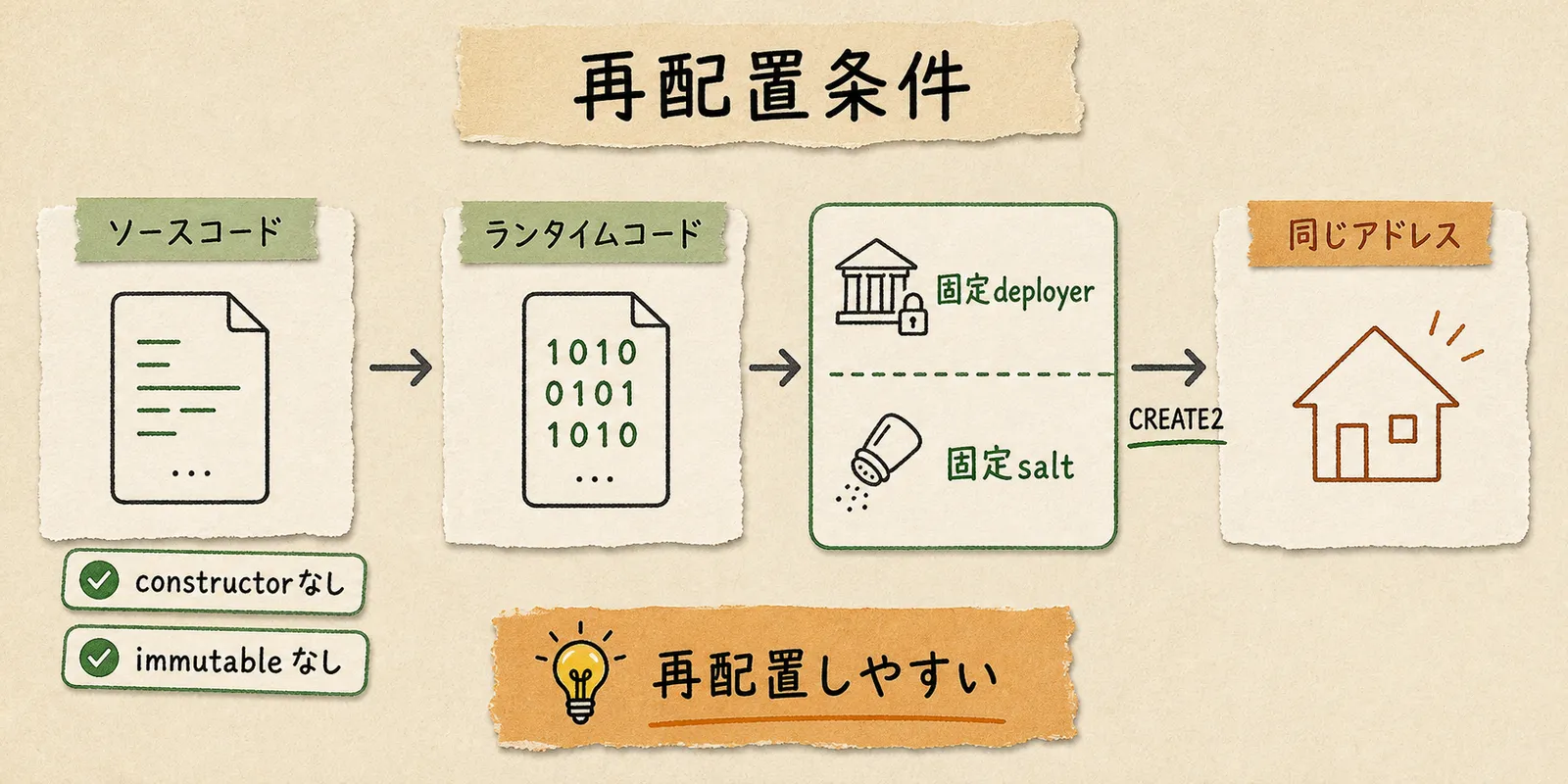 CALMの再配置条件